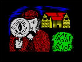 Title screen of Madcap Manor on the Sinclair ZX Spectrum.