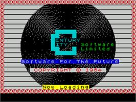 Title screen of Man Trap on the Sinclair ZX Spectrum.