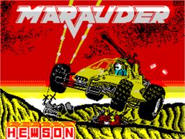 Title screen of Marauder on the Sinclair ZX Spectrum.