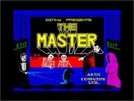 Title screen of Master, The on the Sinclair ZX Spectrum.