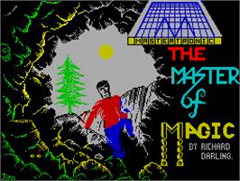 Title screen of Master of Magic on the Sinclair ZX Spectrum.