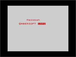 Title screen of Maze-man on the Sinclair ZX Spectrum.