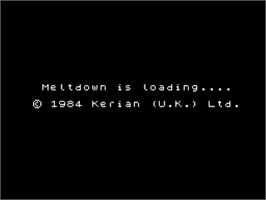 Title screen of Meltdown on the Sinclair ZX Spectrum.