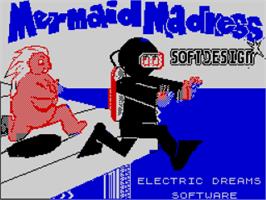 Title screen of Mermaid Madness on the Sinclair ZX Spectrum.