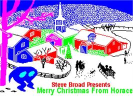 Title screen of Merry Christmas From Horace on the Sinclair ZX Spectrum.