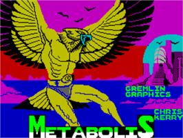 Title screen of Metabolis on the Sinclair ZX Spectrum.