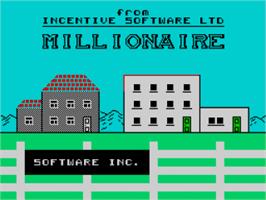 Title screen of Millionaire on the Sinclair ZX Spectrum.