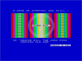 Title screen of Mined-Out on the Sinclair ZX Spectrum.
