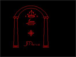 Title screen of Mines Of Moria on the Sinclair ZX Spectrum.