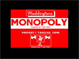 Title screen of Monopoly on the Sinclair ZX Spectrum.