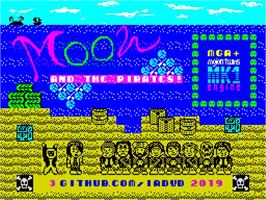 Title screen of Moon And The Pirates on the Sinclair ZX Spectrum.