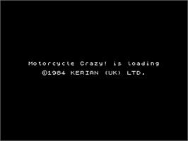 Title screen of Motorcycle Crazy on the Sinclair ZX Spectrum.