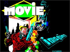 Title screen of Movie on the Sinclair ZX Spectrum.