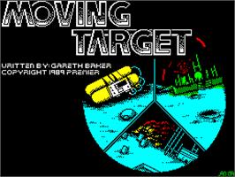 Title screen of Moving Target on the Sinclair ZX Spectrum.