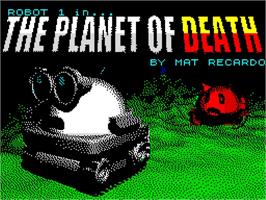 Title screen of Mr. Robo on the Sinclair ZX Spectrum.