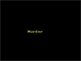 Title screen of Murder on the Sinclair ZX Spectrum.