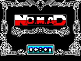 Title screen of N.O.M.A.D on the Sinclair ZX Spectrum.