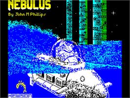 Title screen of Nebulus on the Sinclair ZX Spectrum.