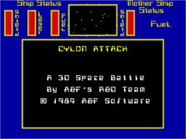 Title screen of New Cylon Attack on the Sinclair ZX Spectrum.