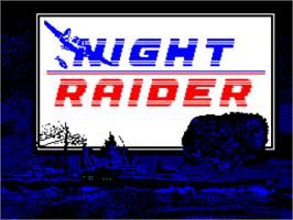 Title screen of Night Raider on the Sinclair ZX Spectrum.