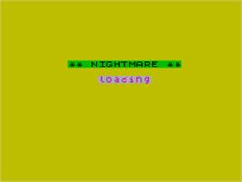 Title screen of Nightmare on the Sinclair ZX Spectrum.