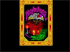 Title screen of Nightshade on the Sinclair ZX Spectrum.