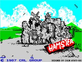 Title screen of Ninja Hamster on the Sinclair ZX Spectrum.