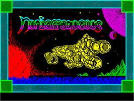 Title screen of Nonterraqueous on the Sinclair ZX Spectrum.