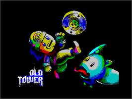 Title screen of Old Tower on the Sinclair ZX Spectrum.