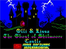 Title screen of Olli And Lissa on the Sinclair ZX Spectrum.