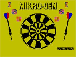 Title screen of One Hundred And Eighty! on the Sinclair ZX Spectrum.