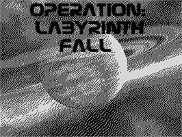 Title screen of Operation - Labyrinth Fall on the Sinclair ZX Spectrum.