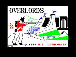 Title screen of Overlords on the Sinclair ZX Spectrum.