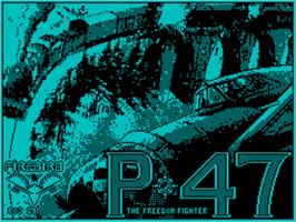 Title screen of P47 Thunderbolt on the Sinclair ZX Spectrum.