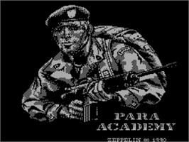 Title screen of Para Academy on the Sinclair ZX Spectrum.