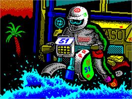 Title screen of Paris-Dakar on the Sinclair ZX Spectrum.