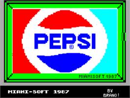 Title screen of Pepsi Cola on the Sinclair ZX Spectrum.