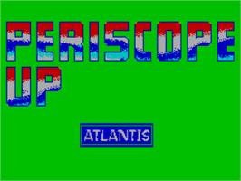 Title screen of Periscope Up on the Sinclair ZX Spectrum.