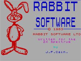Title screen of Phantasia on the Sinclair ZX Spectrum.