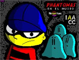 Title screen of Phantomas En El Museo on the Sinclair ZX Spectrum.