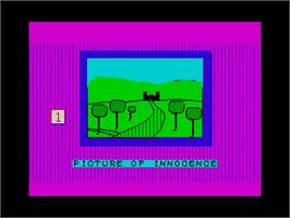 Title screen of Picture Of Innocence, A on the Sinclair ZX Spectrum.