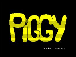 Title screen of Piggy on the Sinclair ZX Spectrum.