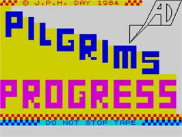Title screen of Pilgrim's Progress on the Sinclair ZX Spectrum.