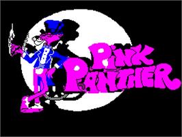Title screen of Pink Panther on the Sinclair ZX Spectrum.