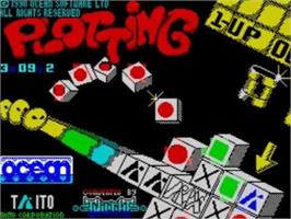 Title screen of Plotting on the Sinclair ZX Spectrum.