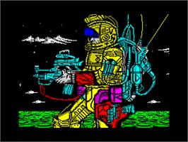 Title screen of Poder Oscuro, El on the Sinclair ZX Spectrum.