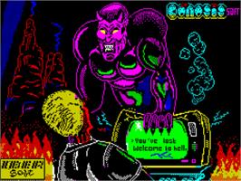 Title screen of Post Mortem on the Sinclair ZX Spectrum.