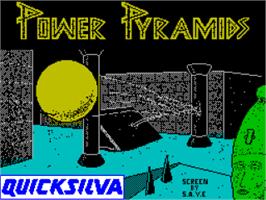 Title screen of Power Pyramids on the Sinclair ZX Spectrum.
