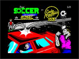 Title screen of Pro Skateboard Simulator on the Sinclair ZX Spectrum.