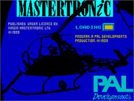 Title screen of Protector on the Sinclair ZX Spectrum.